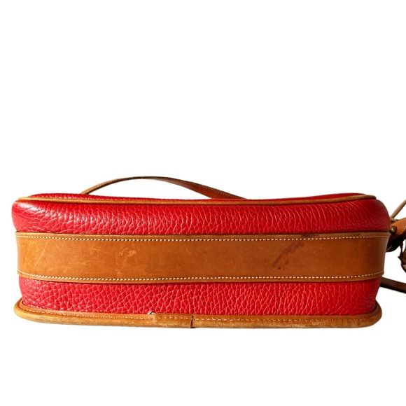 Dooney & Bourke Vintage Equestrian Bag in Red Leather - Picture 12 of 16